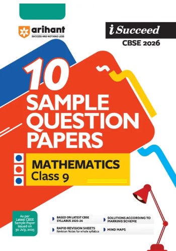 Arihant I Succeed CBSE Class 9 Sample Question Papers Mathematics 2026 |English Medium